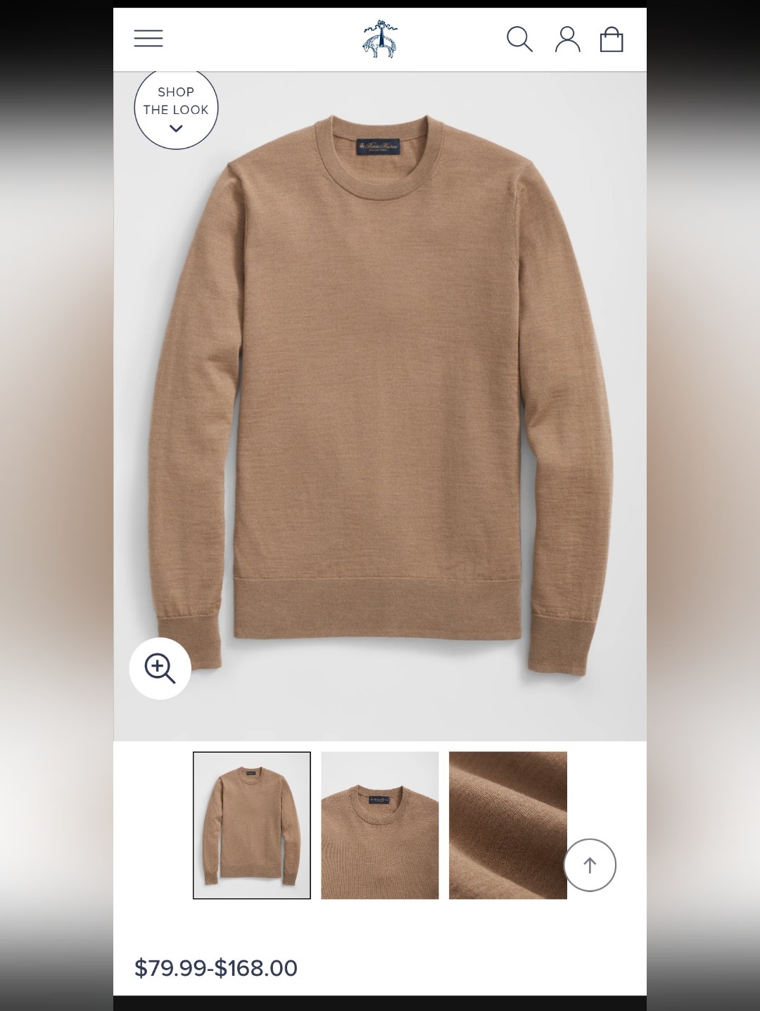 Brooks Brothers Extra Fine Merino Wool Crewneck